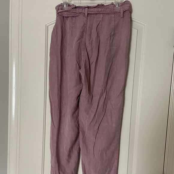 American Eagle Outfitters pink paper bag, high waist, wide leg pants - Picture 5 of 13